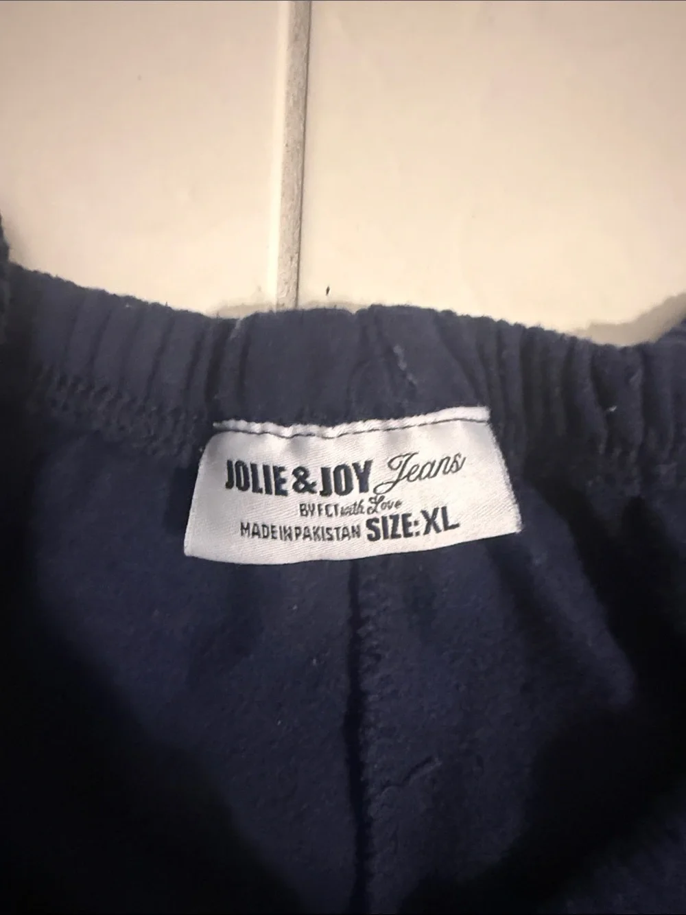 Women Navy Joggers with White Side Stripe